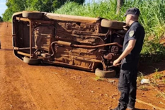 Se desconoce el nivel de alchocol en sangre que tenía el hombre cuando volcó. Se desconoce el nivel de alchocol en sangre que tenía el hombre cuando volcó.
