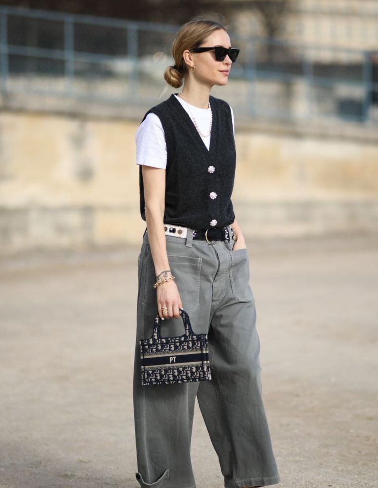 El chaleco será la compañía ideal para los jeans que veremos este 2024 Foto: Time for Fashion