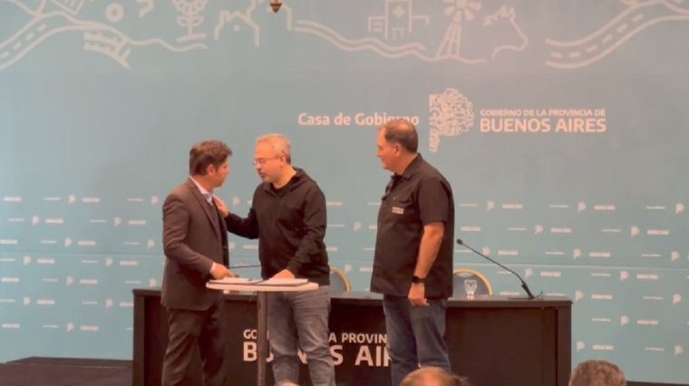 Tras los agravios de Axel Kicillof al presidente de la Nación, el intendente de tres de Febrero Diego Valenzuela se fue de un acto en el que estaba participando con otros jefes comunales. Foto: Gentileza de Belén Robledo