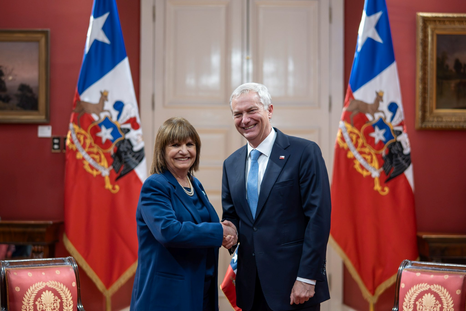 Patricia Bullrich junto a José Antonio Kast. Patricia Bullrich junto a José Antonio Kast.