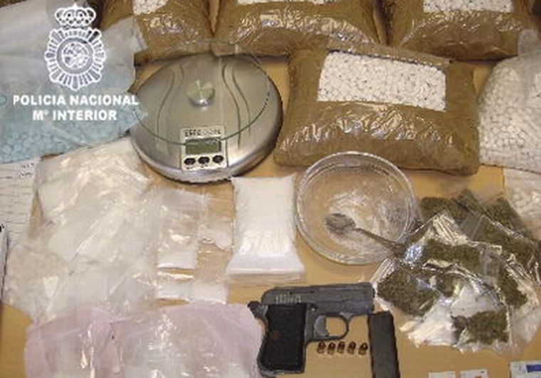 La Guardia Civil desarticuló una banda dedicada al tráfico de cocaína. Foto: EFE