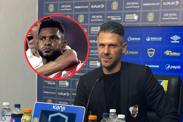 Demichelis habló del picante posteo de Borja antes del empate de River en Rosario Foto: Juan Patricio Balbi