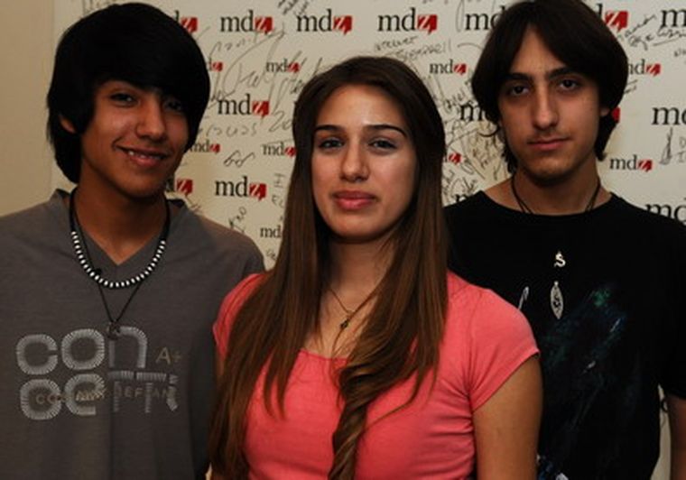 Los protagonistas: Cristian Pérez (15), Noelia González (17) y Uriel Baglione (18). Foto: Archivo/MDZ