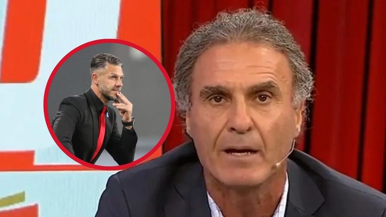 El cabezón fue claro con Demichelis.