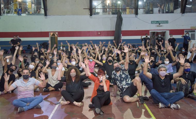 Una imagen de los ensayos en el Estadio Pacífico. Foto: Gobierno de Mendoza