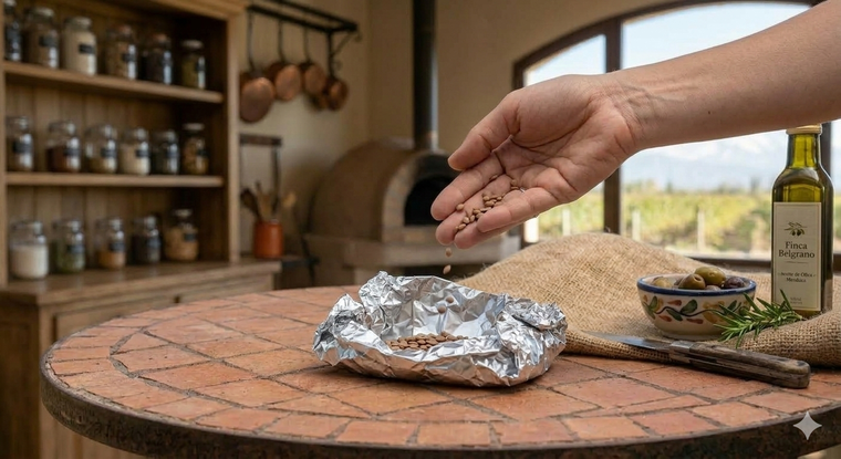 La nueva forma de transportar lentejas.