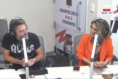 Marina Calabró y Rolando Barbano aparecieron en público por primera vez como novios. Foto: Captura de video Radio Mitre.