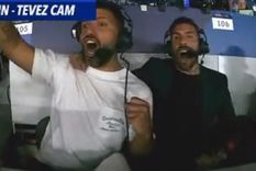 El festejo del Kun y Carlitos. El festejo del Kun y Carlitos.
