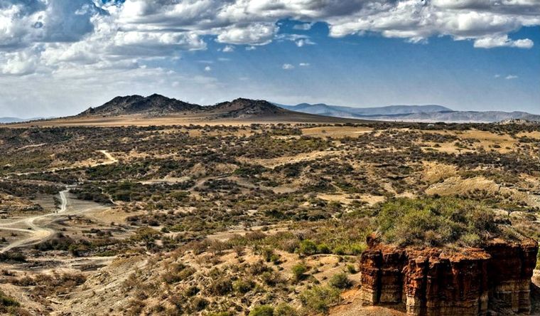 El yacimiento Garganta de Olduvai. Foto: Dpa.