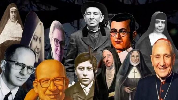 Argentina tiene cuatro santos, 15 beatos, más Pironio que será beatificado pronto Foto: Collage MDZ