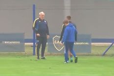 La salida de Tomás Díaz lesionado.