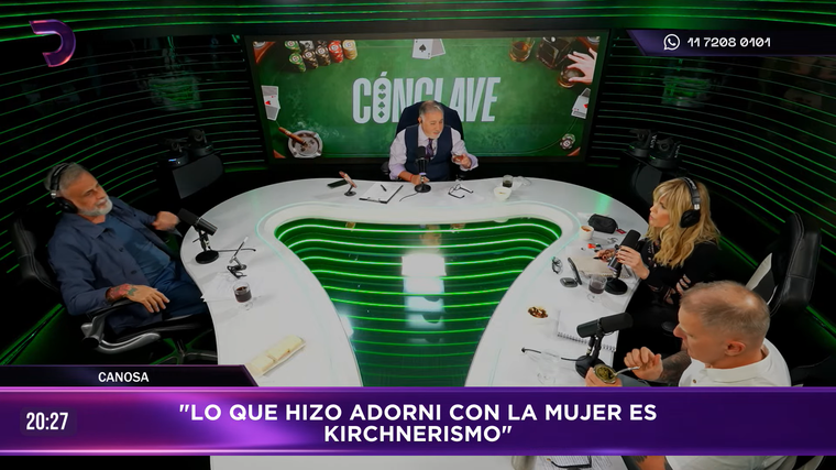 Viviana Canosa opinó sobre el viaje de Manuel Adorni a Estados Unidos con su mujer. Viviana Canosa opinó sobre el viaje de Manuel Adorni a Estados Unidos con su mujer.