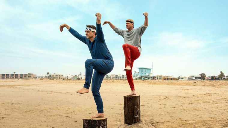 Daniel LaRusso y Johnny Lawrence se vuelven a encontrar. Foto: Netflix.&nbsp;