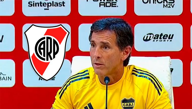 Claudio Úbeda palpitó el Superclásico en cancha de Boca.