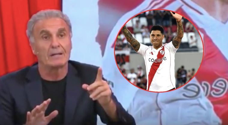 El ex River y hoy panelista apuntó contra la edad de Enzo Pérez. Foto: Captura ESPN