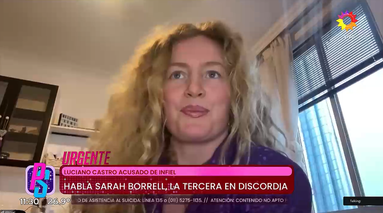 Sarah, la joven que estuvo con Luciano Castro. Sarah, la joven que estuvo con Luciano Castro. 