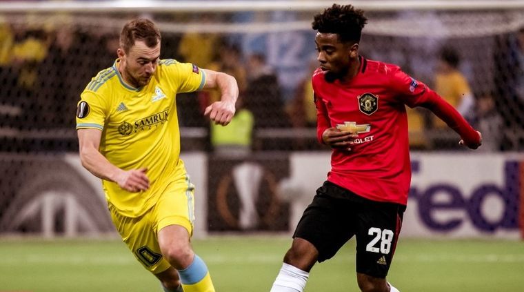 Astana Manchester United Astana le quitó el invicto al United.