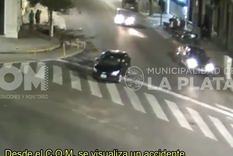 En las imágenes se puede ver al conductor manejando de forma errática Foto: Centro de Operaciones y Monitoreo La Plata