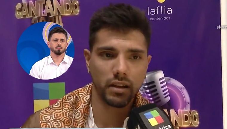 El hijo de la bomba salió a defenderse y se enfrentó con el periodista. Foto: Capturas de pantalla / América