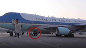 ¿Fue Donald Trump sacado clandestinamente del Air Force One en un camión de abastecimiento?