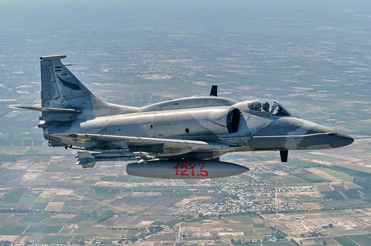 Aviones Unidad de la Fuerza Aérea durante un ejercicio del Comando Conjunto Aeroespacial Foto: Fuerza Aérea Argentina
