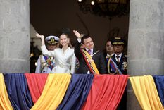 Noboa tomó juramento para un segundo mandato presidencial en Ecuador Foto: EFE