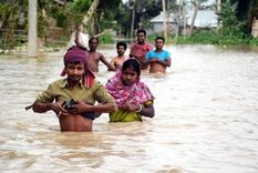 Las inundaciones en India provocaron diversas enfermedades. Foto: Dpl.