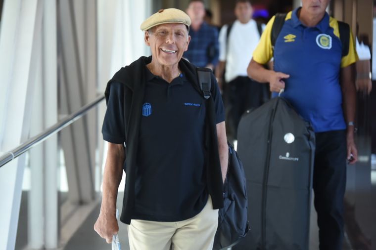 El DT habló tras su llegada a Brasil. Foto: Rosario Central