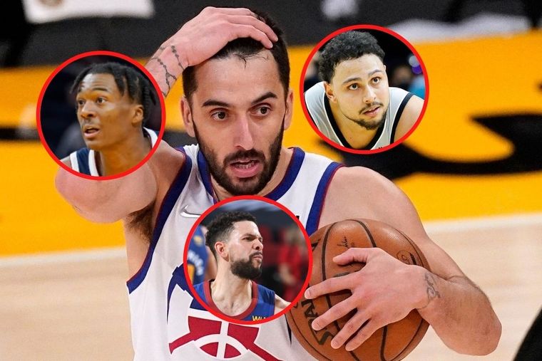 Cómo rinden los otros bases de los Nuggets en comparación con Campazzo.