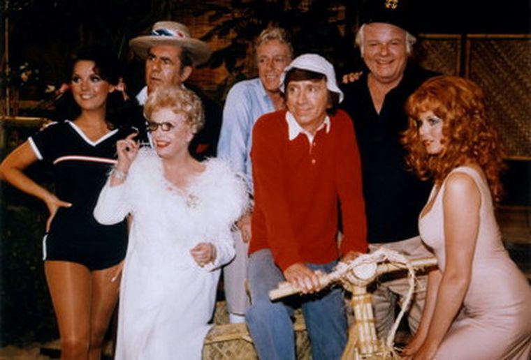 Los personajes de La isla de Gilligans.