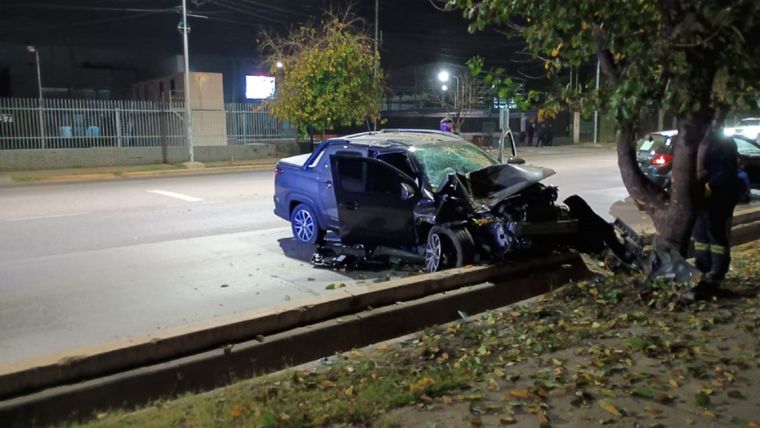 Un conductor alcoholizado chocó contra un árbol en Godoy Cruz Foto: Ministerio de Seguridad de Mendoza