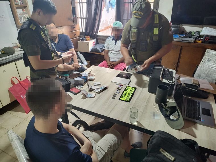 La unidad antitrata estuvo a cargo del operativo en Godoy Cruz. Foto: Gendarmería Nacional