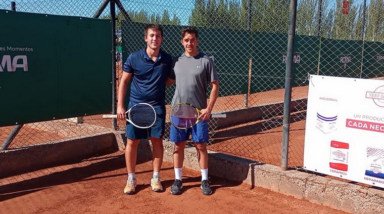 Máximo Lucentini y Juan Carrasco en una de las semifinales Foto: Gentileza