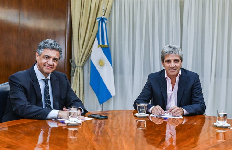 Jorge Macri y una reunión clave con Luis Caputo por los fondos coparticipables de CABA