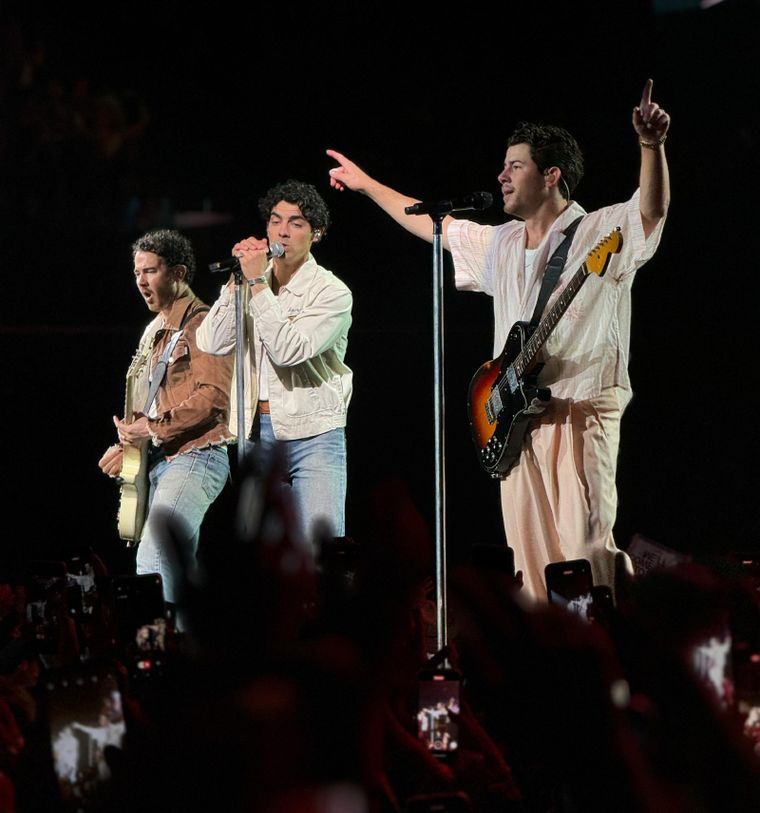 Los Jonas Brothers se presentaron en el Movistar Arena. Foto: Gabriel Sotelo