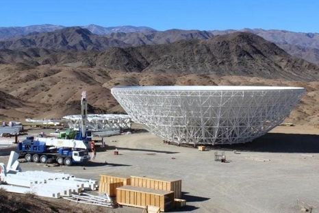 La antena china frenada en San Juan. Foto: OAFA -UNSJ