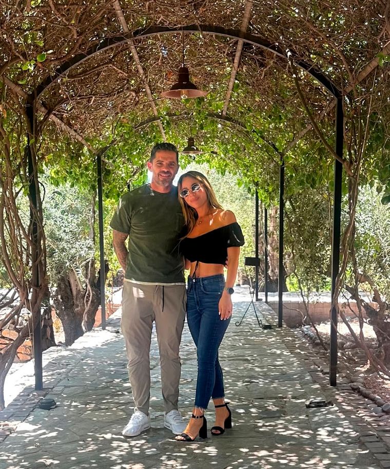 Gago se fue unos días de vacaciones junto a su pareja a Mendoza. Foto: @vero_laffitteok
