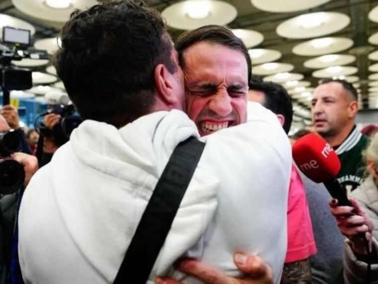 Sánchez a su llegada a Madrid Foto: BBC