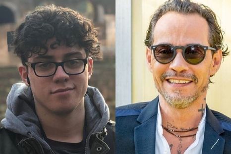 Marc Anthony junto a su hijo Cristian Muñiz Torres.
