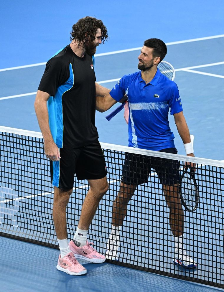 Opelka eliminó a Djokovic del ATP 250 de Brisbane. Foto: EFE
