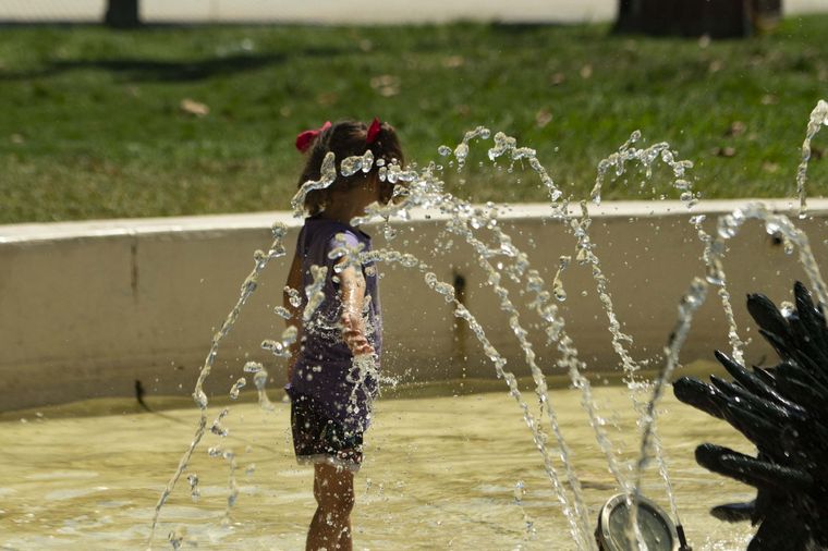 El calor agobiante se adueño del AMBA en la última semana Foto: Télam
