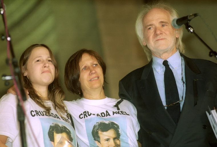 La familia de Axel Blumberg no paró de pedir justicia tras el fallecimiento del joven.