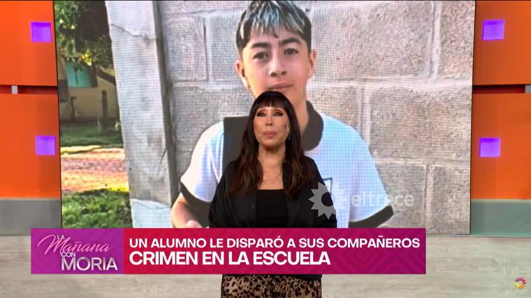 Moria Casán habló sobre la tragedia en el colegio de San Cristóbal, provincia de Santa Fe. Moria Casán habló sobre la tragedia en el colegio de San Cristóbal, provincia de Santa Fe. 