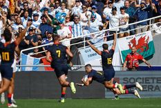 Mancomunión: Boffelli anota el try y los hinchas lo alientan Foto: Noticias Argentinas Mancomunión: Boffelli anota el try y los hinchas lo alientan Foto: Noticias Argentinas