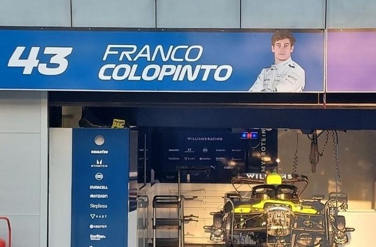El box de Franco Colapinto para su debut en la Fórmula 1, en Monza (2024). El box de Franco Colapinto para su debut en la Fórmula 1, en Monza (2024).