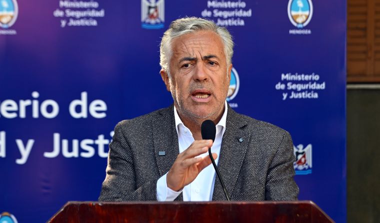 El gobernador Alfredo Cornejo.