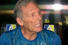 Miguel Ángel Russo se fastidió cuando por le preguntaron insistentemente por cuáles eran las sensaciones del equipo de cara a la final ante Platense Foto: captura eltresTV