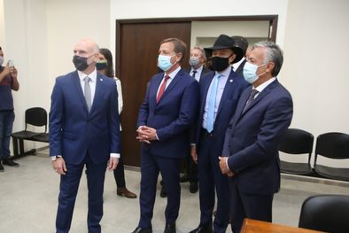 MDZol | Cornejo participó de la inauguración del Polo Judicial. Foto: Prensa Tribunales