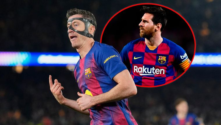 Lewandowski sobrepasó un récord histórico de Messi en Champions.