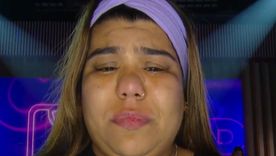 Camila no pudo contener las lágrimas. Foto: captura de video/ El Trece. 